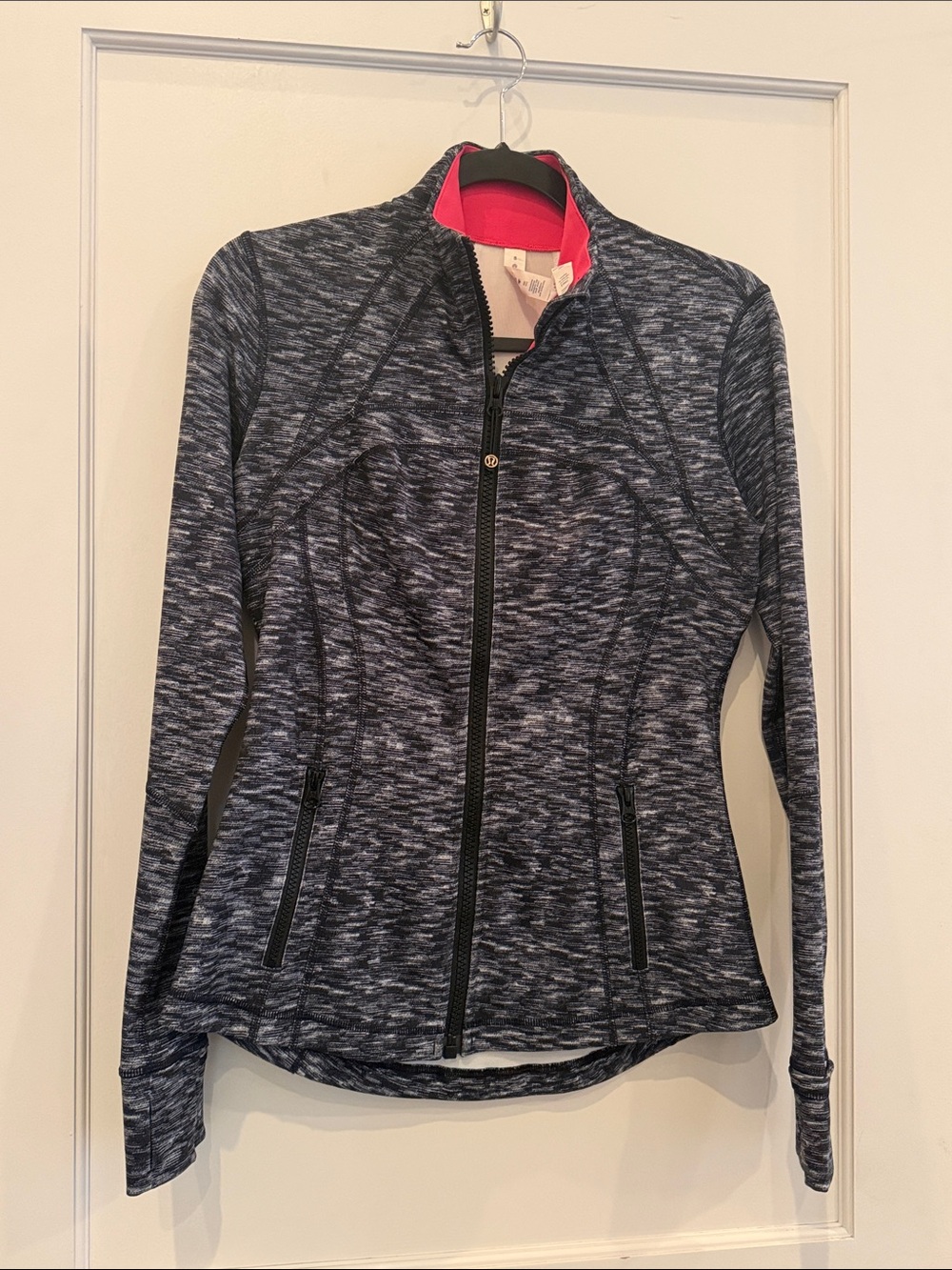 lululemon athletica define zip-up jacket sweatshirt top pockets thumbholes, 8